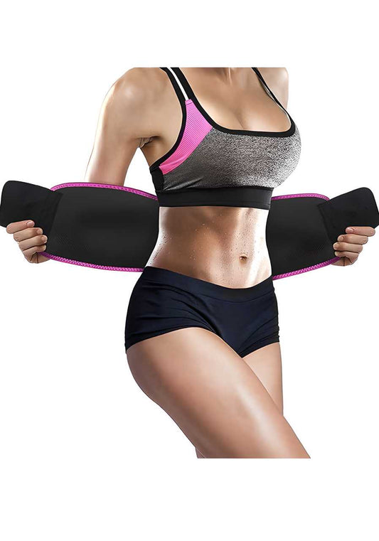 Sweat Slim Belt – Waist Trainer for Fat Loss, Tummy Trimmer & Back Support